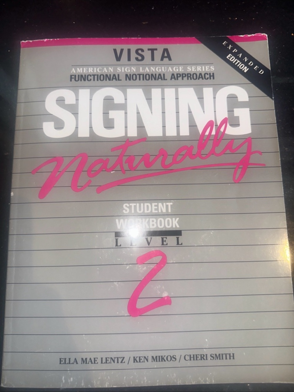 Signing Naturally Level 2 by Ella Mae Lentz and Cheri Smith 1992
- with CD